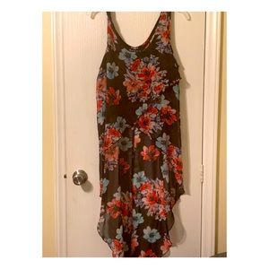 Floral print flowy top